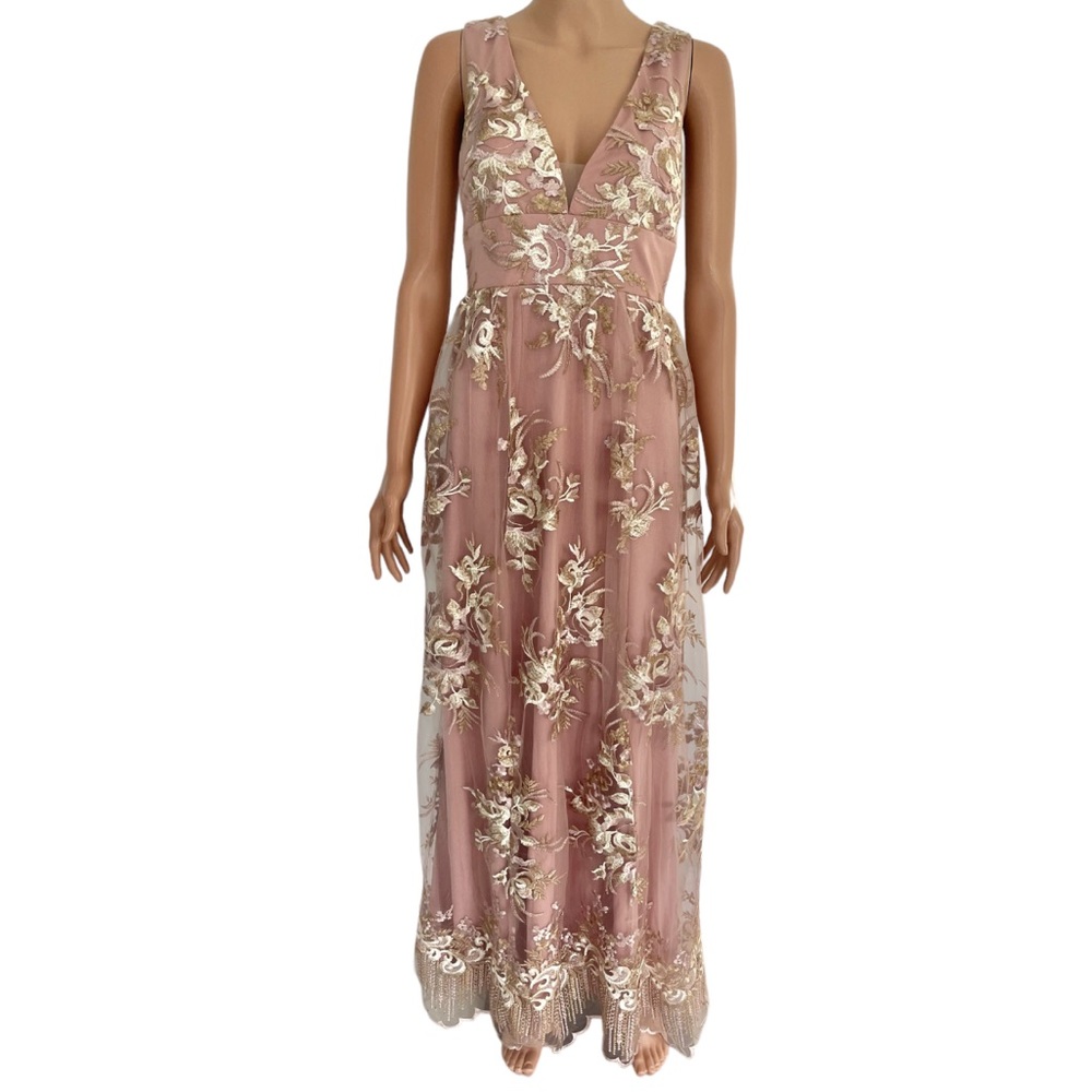 Azazie Blush Mark Romantic Adventure Embroidery
Tulle Maxi Dress - Picture 5 of 13